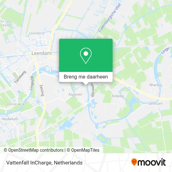 Vattenfall InCharge kaart