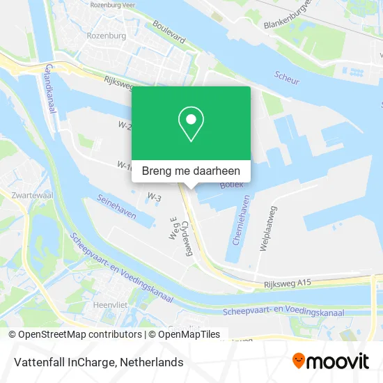 Vattenfall InCharge kaart