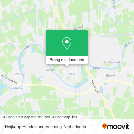 Heijkoop Handelsonderneming kaart