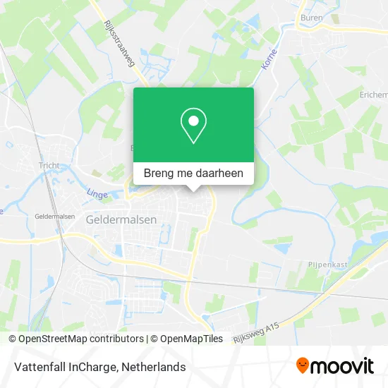 Vattenfall InCharge kaart
