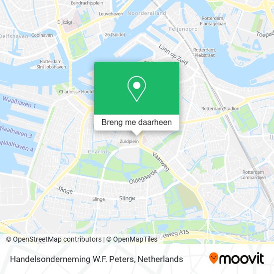 Handelsonderneming W.F. Peters kaart