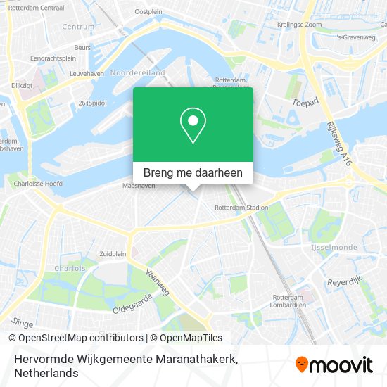 Hervormde Wijkgemeente Maranathakerk kaart