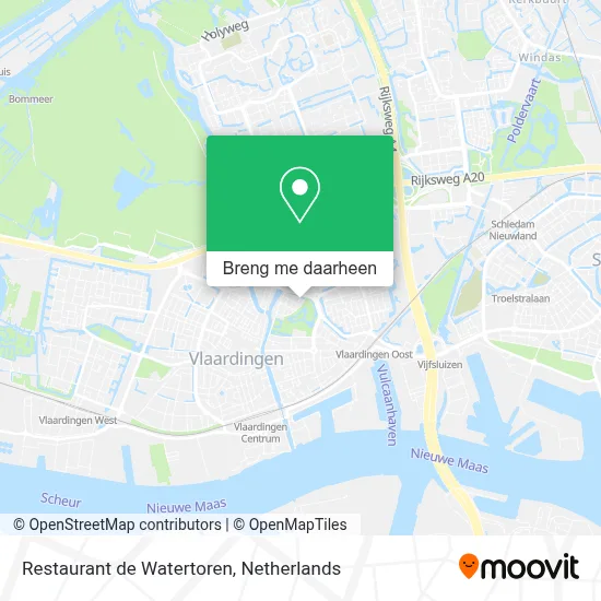 Restaurant de Watertoren kaart