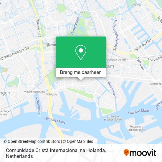 Comunidade Cristã Internacional na Holanda kaart