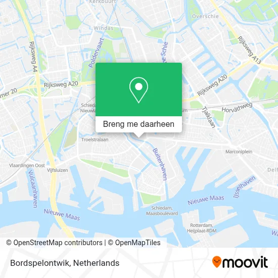 Bordspelontwik kaart