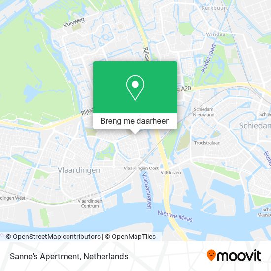 Sanne's Apertment kaart