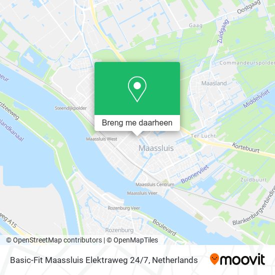 Basic-Fit Maassluis Elektraweg 24 / 7 kaart