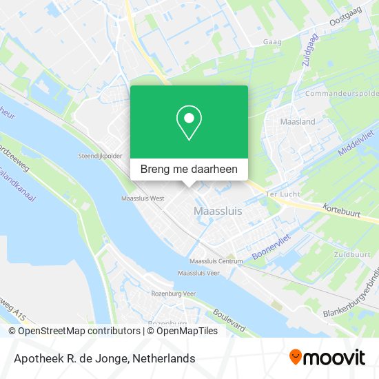 Apotheek R. de Jonge kaart