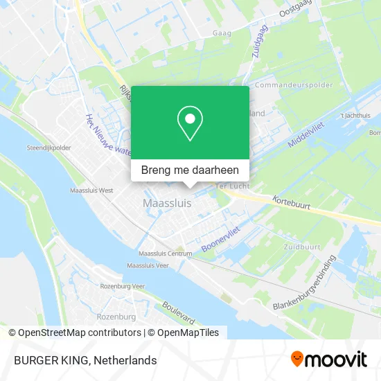BURGER KING kaart