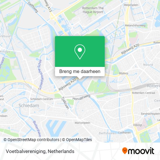 Voetbalvereniging kaart