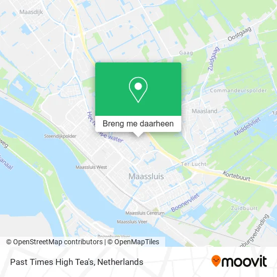 Past Times High Tea's kaart