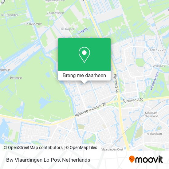 Bw Vlaardingen Lo Pos kaart