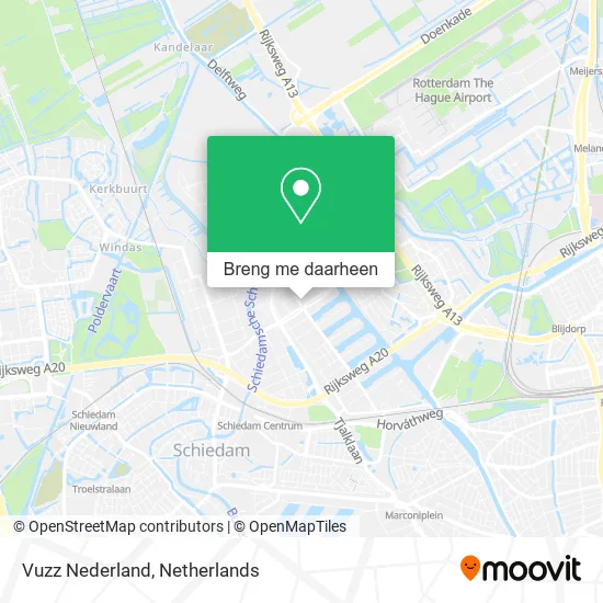 Vuzz Nederland kaart