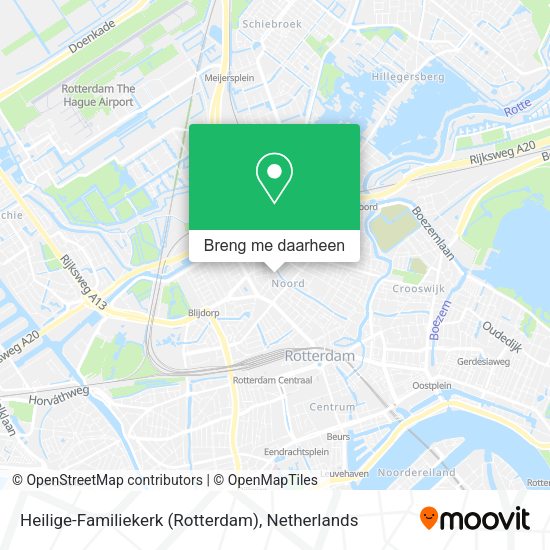 Heilige-Familiekerk (Rotterdam) kaart