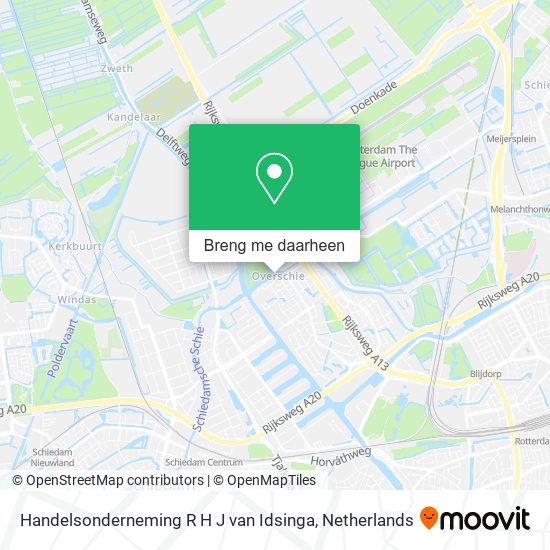 Handelsonderneming R H J van Idsinga kaart