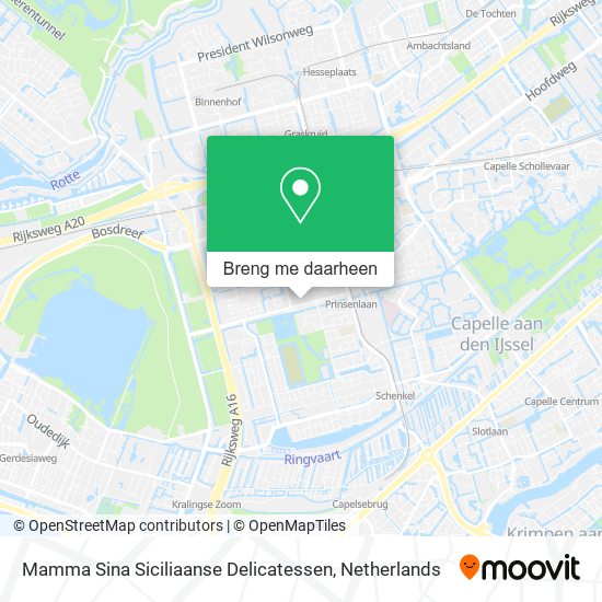 Mamma Sina Siciliaanse Delicatessen kaart