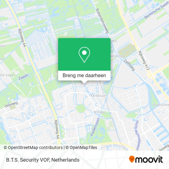 B.T.S. Security VOF kaart