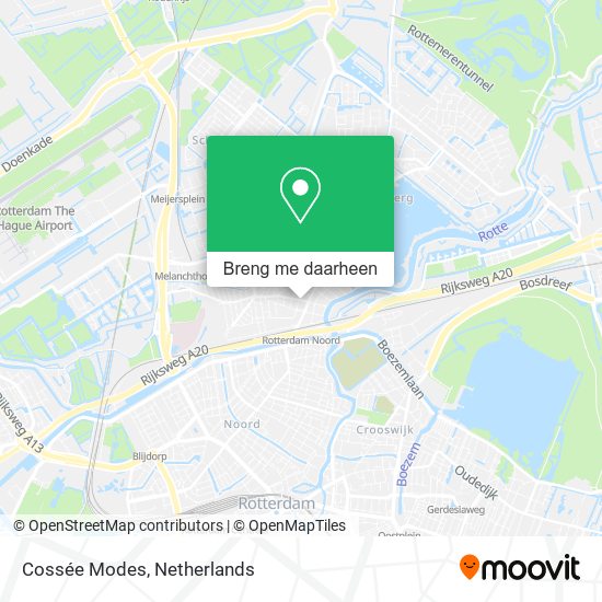 Cossée Modes kaart