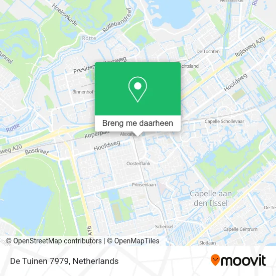 De Tuinen 7979 kaart