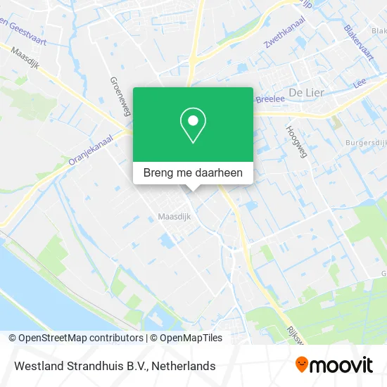 Westland Strandhuis B.V. kaart