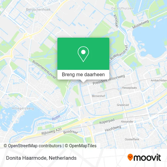 Donita Haarmode kaart