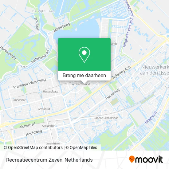 Recreatiecentrum Zeven kaart