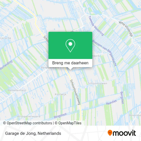 Garage de Jong kaart
