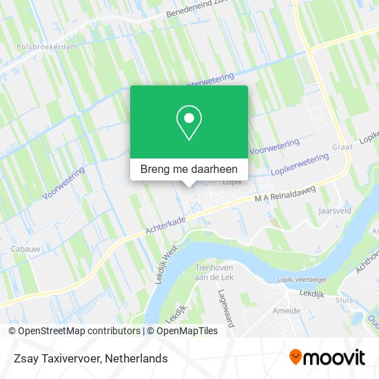 Zsay Taxivervoer kaart