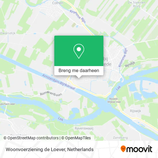 Woonvoerziening de Loever kaart