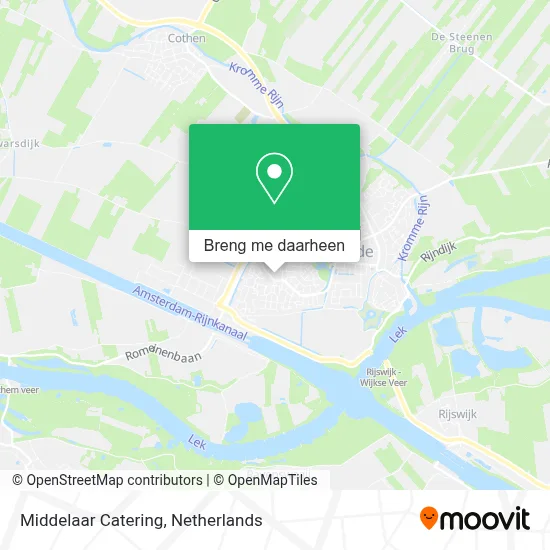 Middelaar Catering kaart