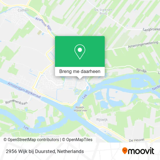 2956 Wijk bij Duursted kaart