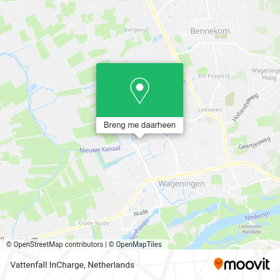 Vattenfall InCharge kaart