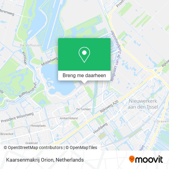 Kaarsenmakrij Orion kaart
