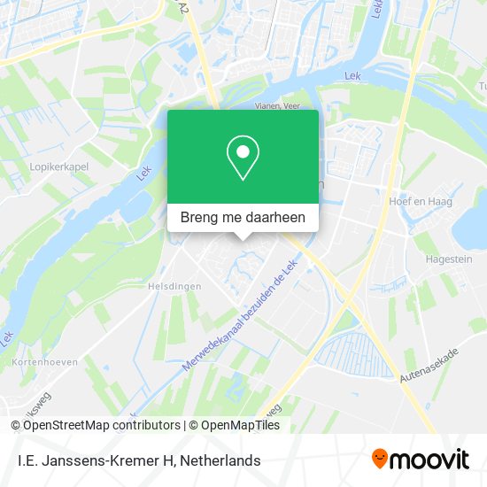 I.E. Janssens-Kremer H kaart