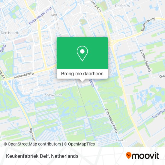 Keukenfabriek Delf kaart