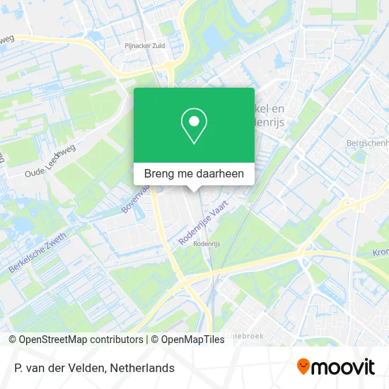 P. van der Velden kaart