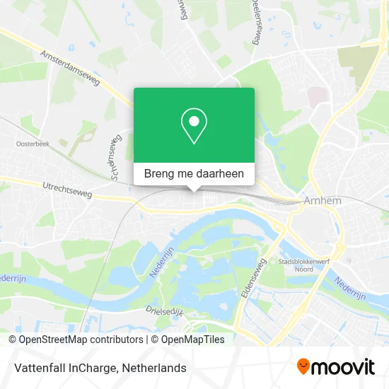 Vattenfall InCharge kaart