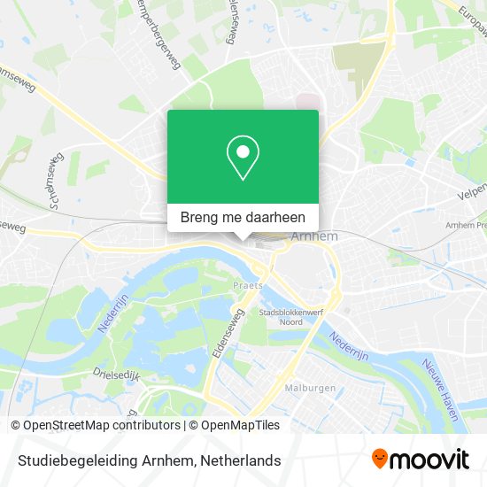 Studiebegeleiding Arnhem kaart