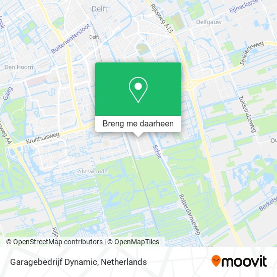 Garagebedrijf Dynamic kaart