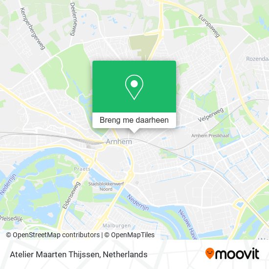 Atelier Maarten Thijssen kaart