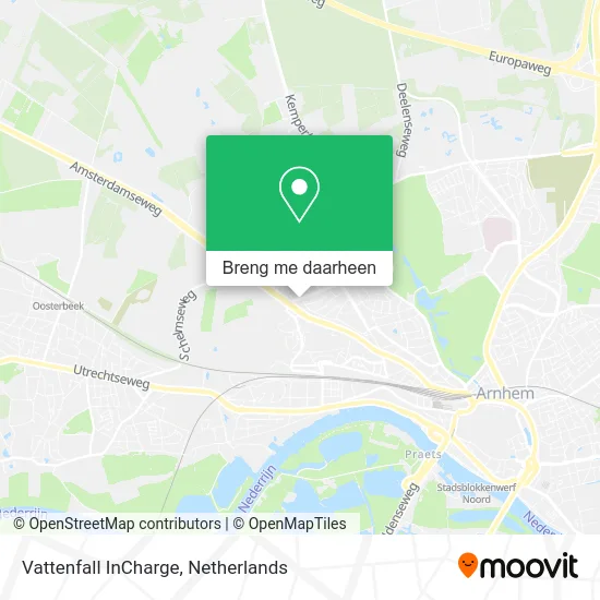 Vattenfall InCharge kaart