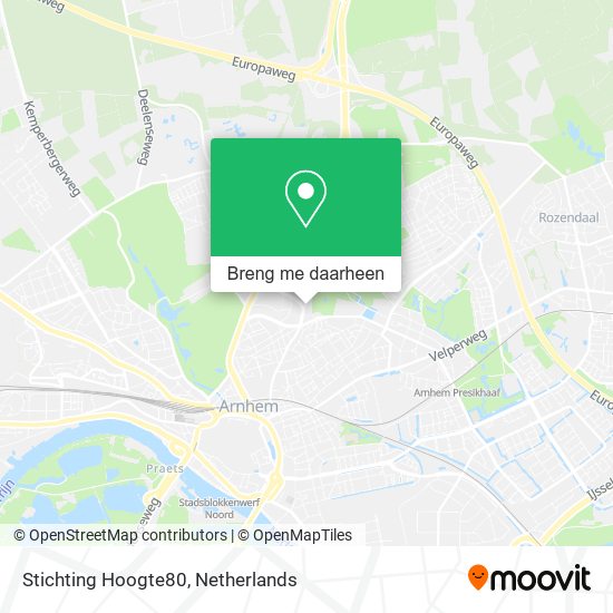 Stichting Hoogte80 kaart
