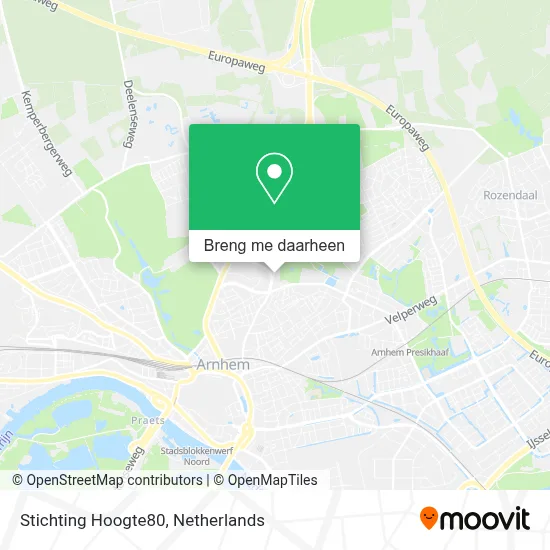 Stichting Hoogte80 kaart