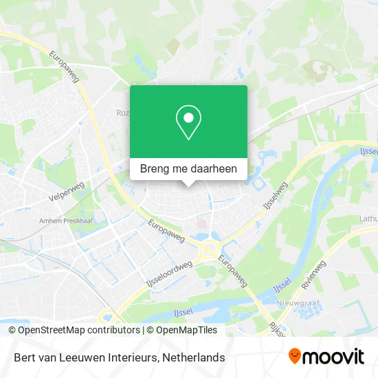 Bert van Leeuwen Interieurs kaart