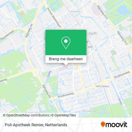 Poli-Apotheek Reinier kaart
