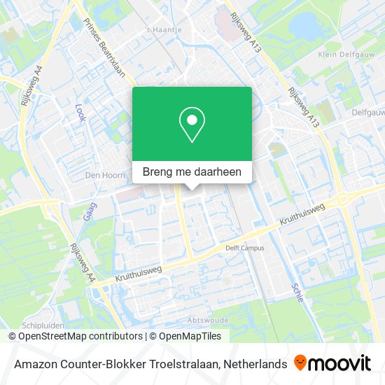 Amazon Counter-Blokker Troelstralaan kaart