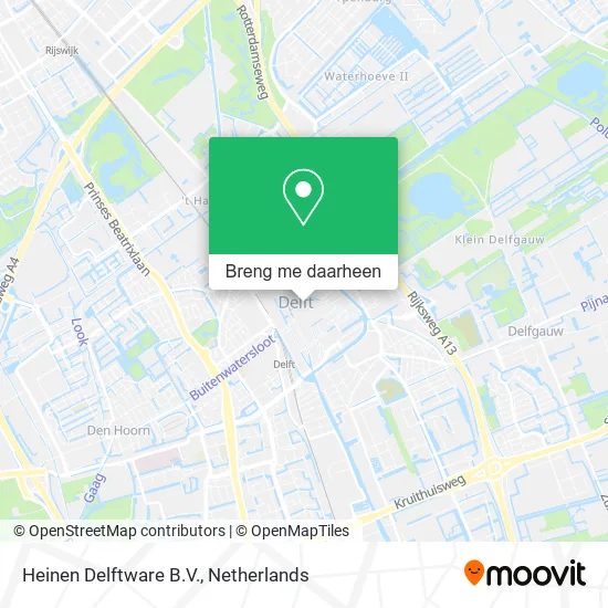 Heinen Delftware B.V. kaart