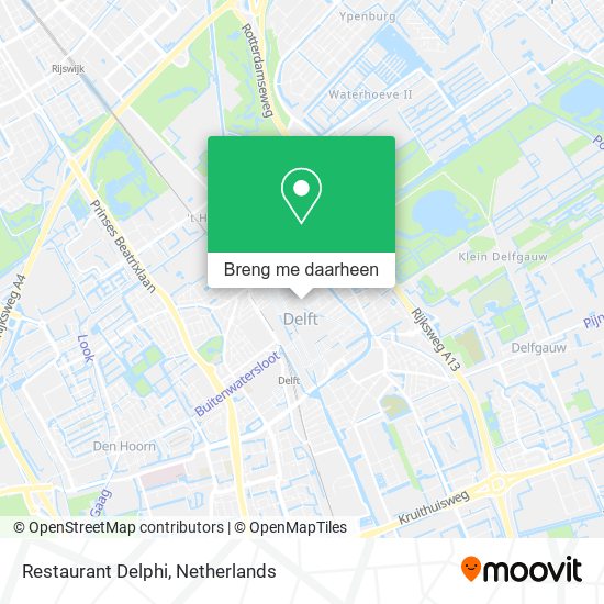 Restaurant Delphi kaart