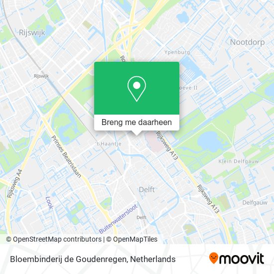Bloembinderij de Goudenregen kaart