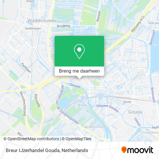 Breur IJzerhandel Gouda kaart
